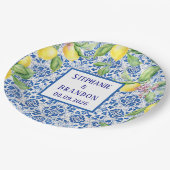 ポルトガル語タイル地中海のル結婚モン ペーパープレート (アングル)