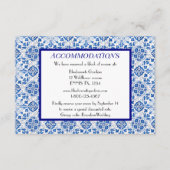 ポルトガル語タイル結婚ブルーの宿泊施設 エンクロージャーカード (正面)