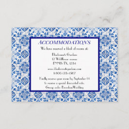 ポルトガル語タイル結婚ブルーの宿泊施設 エンクロージャーカード