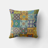 ポルトガル語タラベラタイルデザイン クッション (裏面)