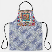 ポルトガル語デザインオールオーバープリントエプロン エプロン (正面)