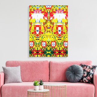 ポルトガル語デザインストレッチキャンバス印刷 キャンバスプリント