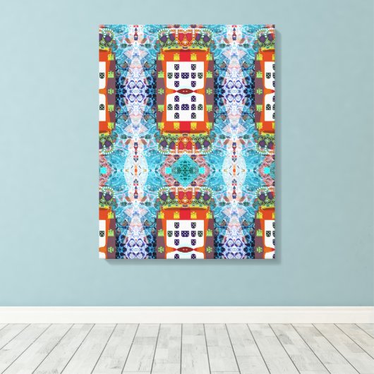 ポルトガル語デザインストレッチキャンバス印刷 キャンバスプリント (インサイチュ (ウッドフロア))