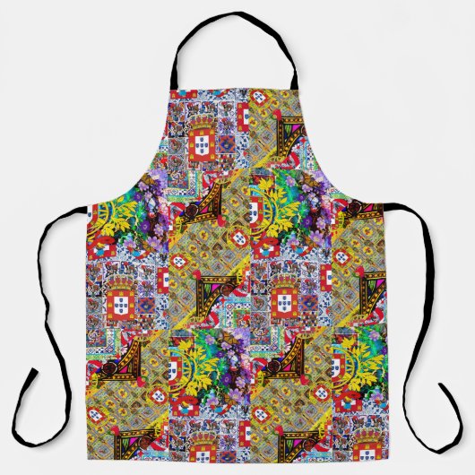 ポルトガル語デザイン エプロン (正面)