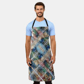 ポルトガル語デザイン エプロン (着用した状態)