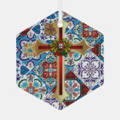 ポルトガル語デザイン ガラスオーナメント (裏面)