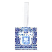 ポルトガル語デザイン キューブオーナメント (正面)