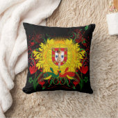 ポルトガル語デザイン クッション (ブランケット)