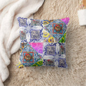 ポルトガル語デザイン クッション (ブランケット)