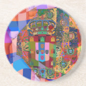 ポルトガル語デザイン コースター (正面)