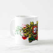 ポルトガル語デザイン コーヒーマグカップ (正面左)