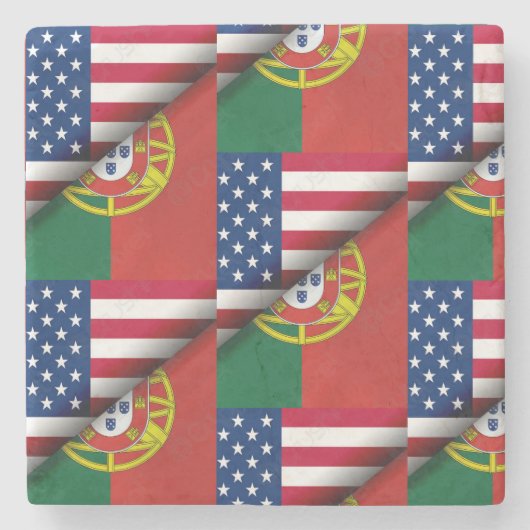 ポルトガル語デザイン ストーンコースター (正面)