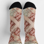 ポルトガル語デザイン ソックス (上部)