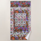 ポルトガル語デザイン ビーチタオル (正面)