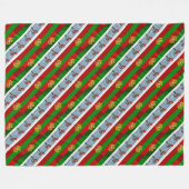 ポルトガル語デザイン フリースブランケット (正面(横))