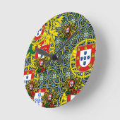 ポルトガル語デザイン ラウンド壁時計 (傾斜)