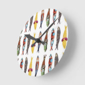 ポルトガル語デザイン ラウンド壁時計 (傾斜)