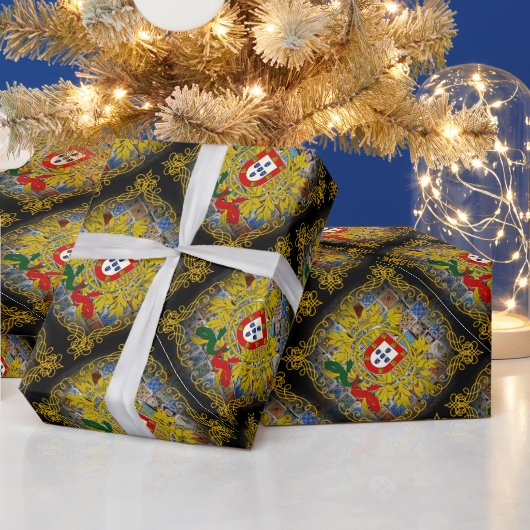ポルトガル語デザイン ラッピングペーパー (クリスマス)