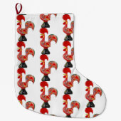 ポルトガル語デザイン ラージクリスマスストッキング (正面)