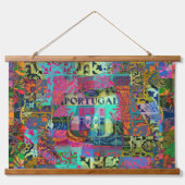 ポルトガル語デザイン 吊り下げ型タペストリー (正面)