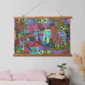 ポルトガル語デザイン 吊り下げ型タペストリー (寝室)