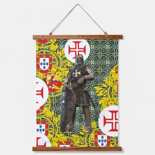 ポルトガル語デザイン 吊り下げ型タペストリー (正面)