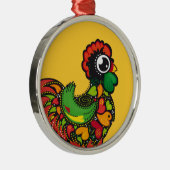 ポルトガル語バルセロスルースターオーナメント メタルオーナメント (右)