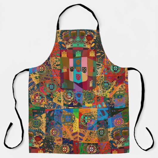 ポルトガル語フォークアートデザイン エプロン (正面)