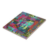 ポルトガル語フォークアートデザイン タイル (側面)