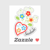 ポルトガル語フォークハートとサウダード語 シール (シート)