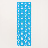 ポルトガル語フォークハートの花模様 ヨガマット (裏面)