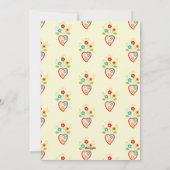 ポルトガル語フォークロマンチックハートバレンタイン シーズンカード (裏面)