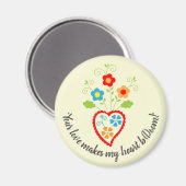 ポルトガル語フォークロマンチックハート マグネット (正面/裏面)