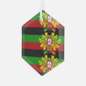 ポルトガル語フォーク美術陶芸オーナメント ガラスオーナメント (正面左)