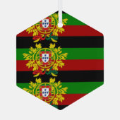 ポルトガル語フォーク美術陶芸オーナメント ガラスオーナメント (裏面)