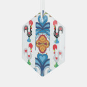 ポルトガル語フォーク芸術 ガラスオーナメント (正面左)
