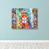 ポルトガル語フォーク芸術 キャンバスプリント (インサイチュ (ウッドフロア))