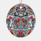 ポルトガル語フォーク芸術 セラミックオーナメント (左)