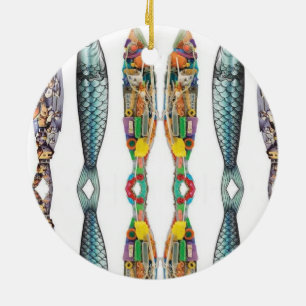 ポルトガル語フォーク芸術 セラミックオーナメント