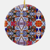 ポルトガル語フォーク芸術 セラミックオーナメント (裏面)