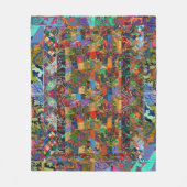 ポルトガル語フォーク芸術 フリースブランケット (正面)