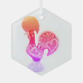 ポルトガル語フォーク音楽 ガラスオーナメント (正面)