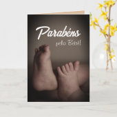 ポルトガル語ベビー カード (黄色い花)