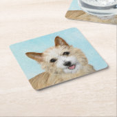 ポルトガル語ポデゴ・ペケノ絵画のオリジナル- Art スクエアペーパーコースター (アングル)