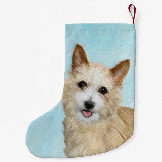 ポルトガル語ポデゴ・ペケノ絵画のオリジナル- Art スモールクリスマスストッキング (裏面)