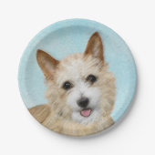 ポルトガル語ポデゴ・ペケノ絵画のオリジナル- Art ペーパープレート (正面)