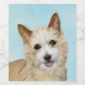 ポルトガル語ポデゴ・ペケノ絵画のオリジナル- Art ワインラベル (シングルラベル)