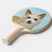 ポルトガル語ポデゴ・ペケノ絵画のオリジナル- Art 卓球ラケット (正面アングル)