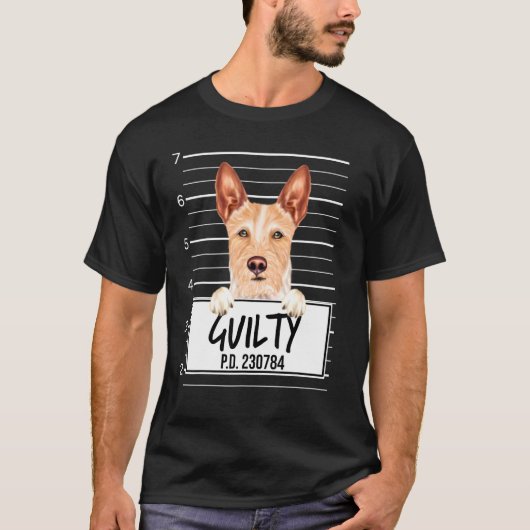 ポルトガル語ポデンペケノムグショット犯人の犬 Tシャツ (正面)