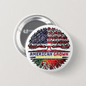 ポルトガル語ポルトガルUSアメリカ合衆国統一された州 缶バッジ (正面&裏面)